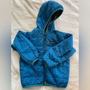 Patagonia reversible, puffer, coat toddler boys 4T